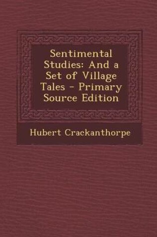 Cover of Sentimental Studies