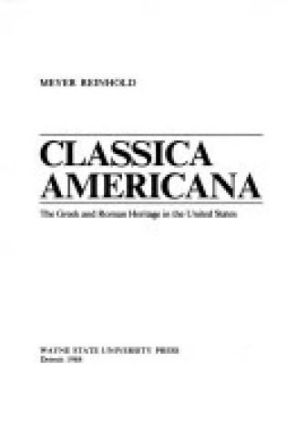 Cover of Classica Americana