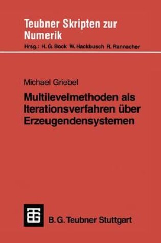 Cover of Multilevelmethoden als Iterationsverfahren Uber Erzeugendensystemen