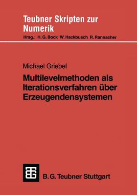 Cover of Multilevelmethoden als Iterationsverfahren Uber Erzeugendensystemen