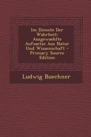 Cover of Im Dienste Der Wahrheit