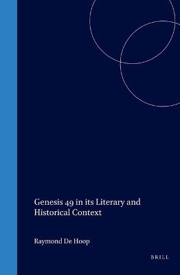Cover of Genesis 49 in its Literary and Historical Context