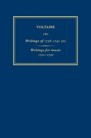 Cover of Complete Works of Voltaire 18C