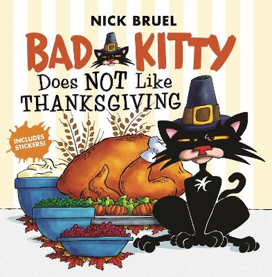 Book cover for Bad Kitty Does Not Like Thanksgiving