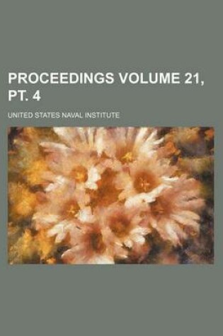 Cover of Proceedings Volume 21, PT. 4