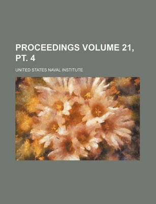 Book cover for Proceedings Volume 21, PT. 4