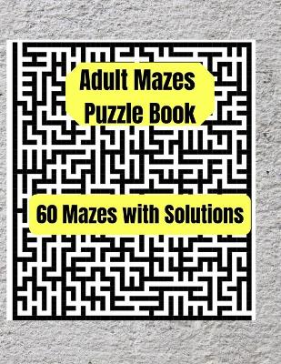 Book cover for Adult Mazes Puzzle Book