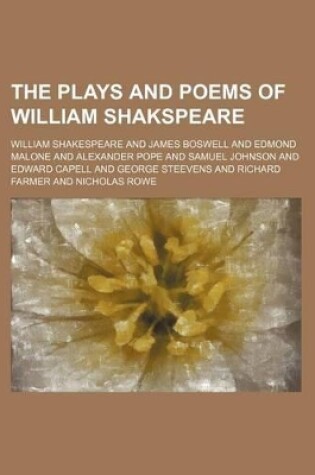 Cover of The Plays and Poems of William Shakspeare (Volume 19)
