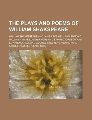 Book cover for The Plays and Poems of William Shakspeare (Volume 19)