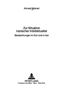 Book cover for Zur Situation Iranischer Intellektueller