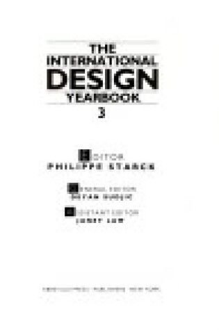 Cover of International Design Yearkbook 3