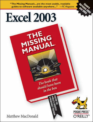 Book cover for Excel 2003 the Missing Manual