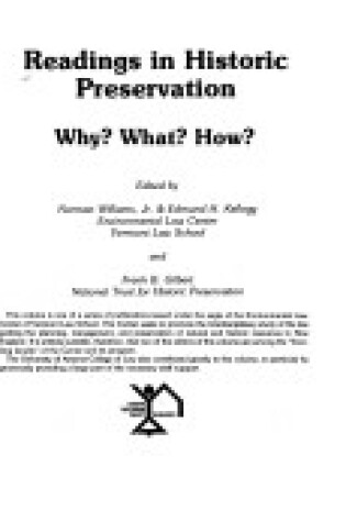 Cover of Readings in Historic Preservation