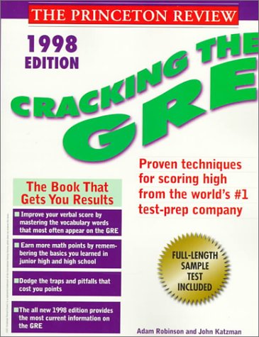 Book cover for Princeton Review: Cracking Gre 1998