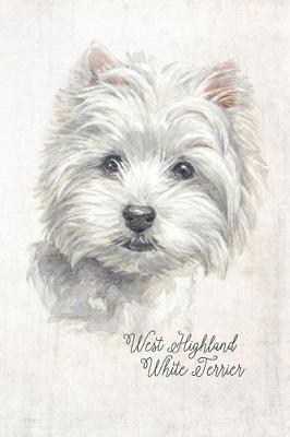 Book cover for West Highland White Terrier Dog Portrait Notebook