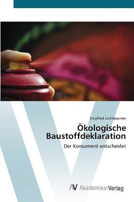 Cover of OEkologische Baustoffdeklaration