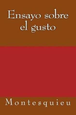 Cover of Ensayo Sobre El Gusto