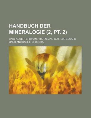 Book cover for Handbuch Der Mineralogie (2, PT. 2 )