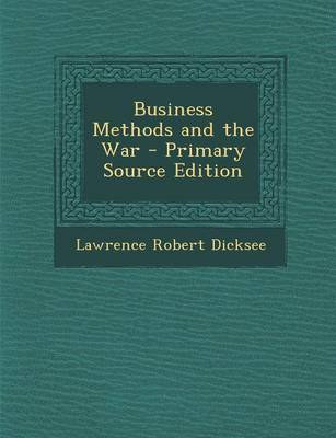 Book cover for Business Methods and the War