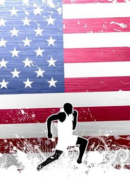 Book cover for The Running Journal with American Flag