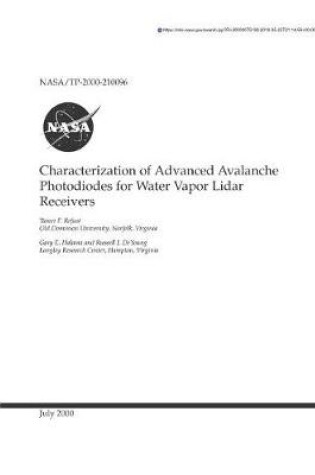 Cover of Characterization of Advanced Avalanche Photodiodes for Water Vapor Lidar Receivers