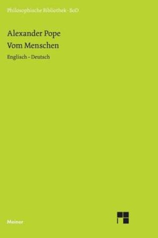Cover of Vom Menschen: Essay on Man (Englisch - Deutsch)