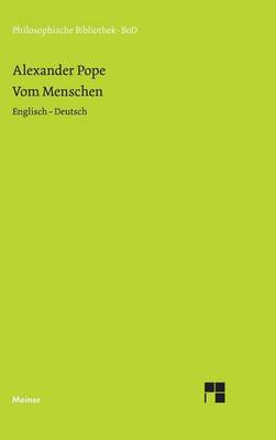 Book cover for Vom Menschen: Essay on Man (Englisch - Deutsch)