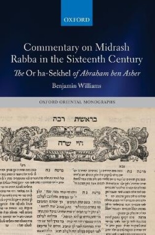 Cover of Commentary on Midrash Rabba in the Sixteenth Century