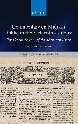 Cover of Commentary on Midrash Rabba in the Sixteenth Century