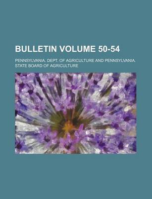 Book cover for Bulletin Volume 50-54