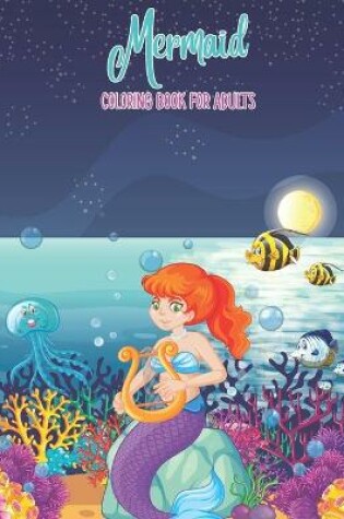 Cover of Mermaid Coloring Book for Adults