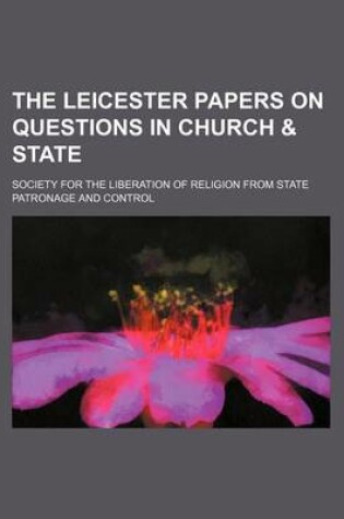 Cover of The Leicester Papers on Questions in Church & State