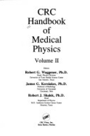 Cover of Hdbk Med Physics Vol 1