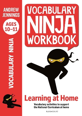 Book cover for Vocabulary Ninja Workbook for Ages 10-11