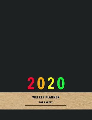 Book cover for 2020 weekly planner for bakery