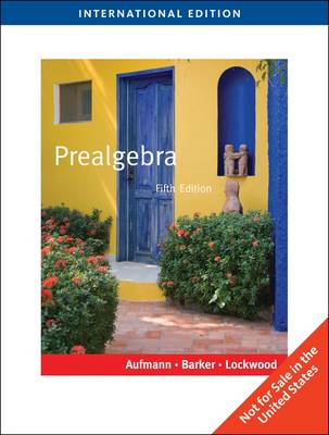 Book cover for Prealgebra