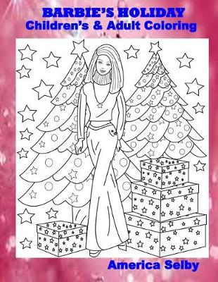 Book cover for BARBIE'S HOLIDAY Children's and Adult Coloring Book