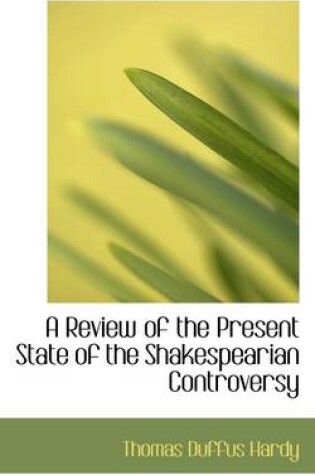 Cover of A Review of the Present State of the Shakespearian Controversy