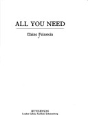 Book cover for All You Need
