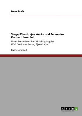 Book cover for Sergej Ejzenstejns Werke und Person im Kontext ihrer Zeit