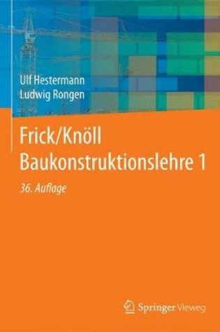 Cover of Frick/Knoell Baukonstruktionslehre 1