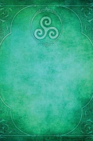 Cover of Monogram Triskele (Neopaganism) Blank Sketchbook