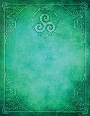 Book cover for Monogram Triskele (Neopaganism) Blank Sketchbook