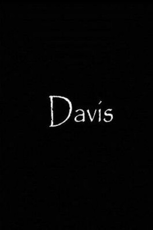 Cover of Davis - Black Personalized Journal / Notebook / Blank Lined Pages