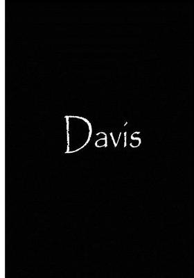 Book cover for Davis - Black Personalized Journal / Notebook / Blank Lined Pages