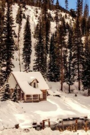 Cover of Colorado Winter with a Log Cabin in the Snow Journal