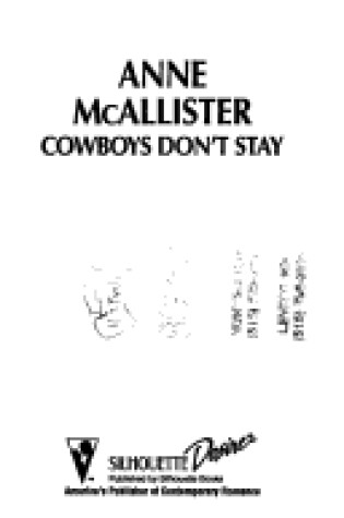 Cover of Cowboys Don't Stay