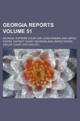 Cover of Georgia Reports Volume 51