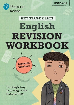 Cover of Pearson REVISE Key Stage 2 SATs English Revision Workbook - Expected Standard for the 2023 and 2024 exams