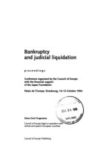 Cover of Bankruptcy and Judicial Liquidation